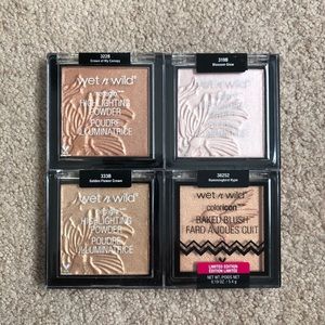 Set of 4 Wet n Wild Highlighters